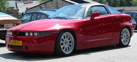 Alfa Romeo SZ red